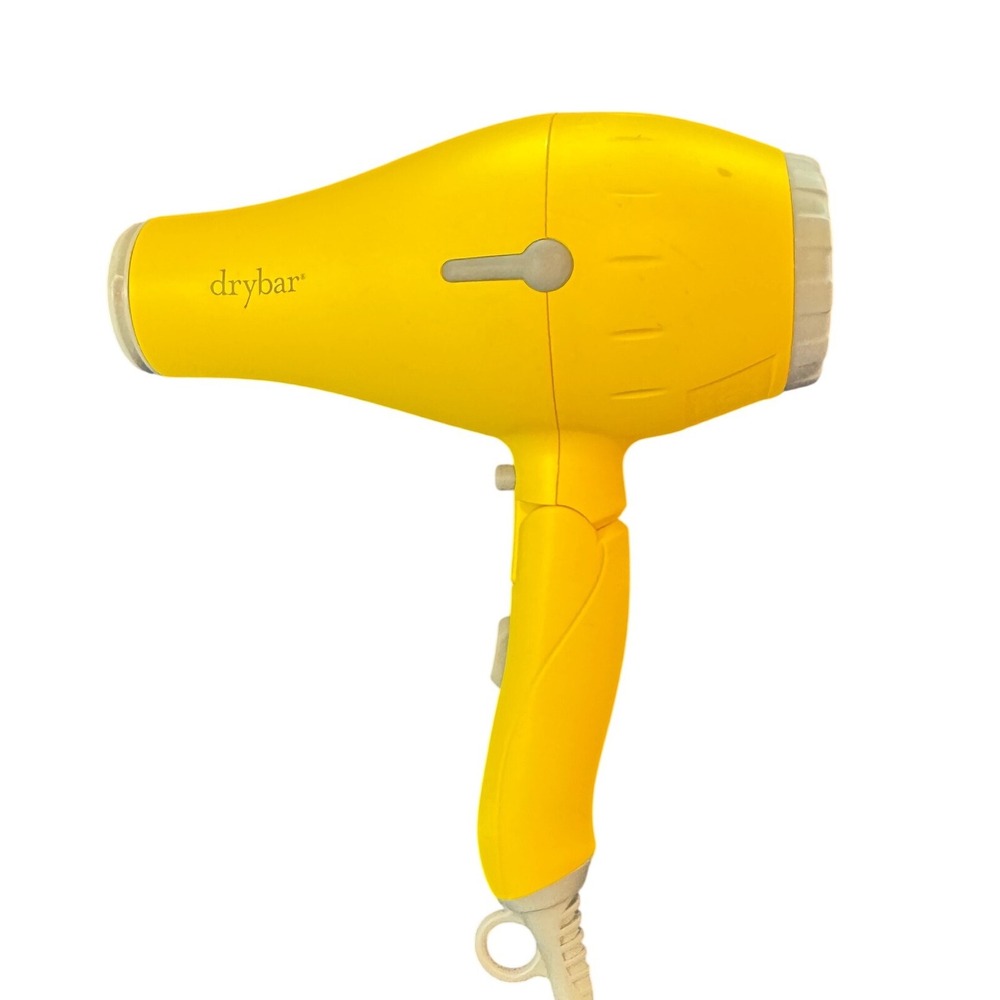Drybar Baby Buttercup Travel Blow Dryer Yellow Dual Voltage Folding Handle